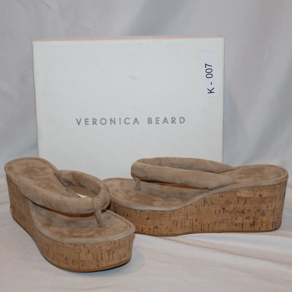 Veronica Beard Geno Cork Sandal NIB‎ SZ 10 Tan